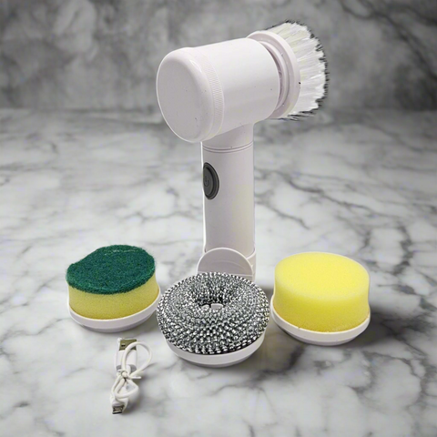 LUNÉA Magic Power Scrubber. 5 in 1 Rechargeable Electric Cleaning Brush